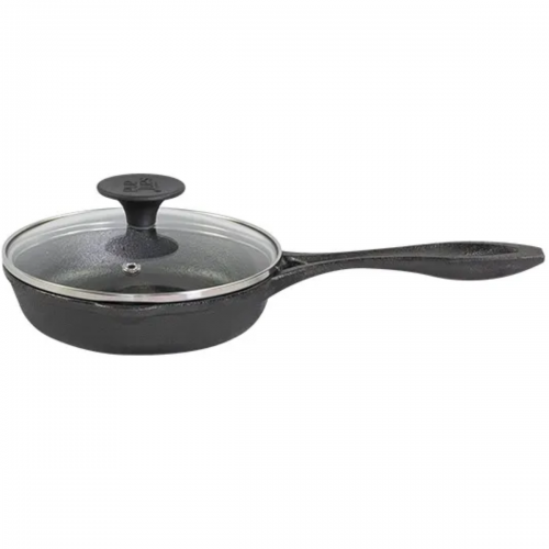 Frigideira cabo de ferro 16 cm Lider Tampa de Vidro Santana