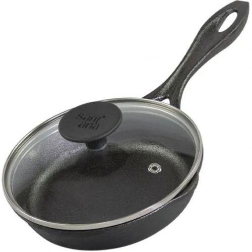 Frigideira cabo de ferro 16 cm Lider Tampa de Vidro Santana