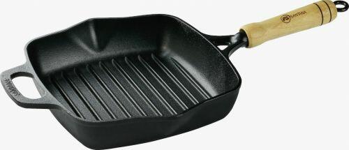 Frigideira Cook Grill FS 22 cm x 22 cm cabo de madeira
