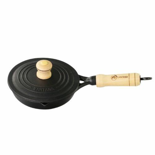 Frigideira de ferro para ovo Egg Pan 14 cm com tampa de Ferro