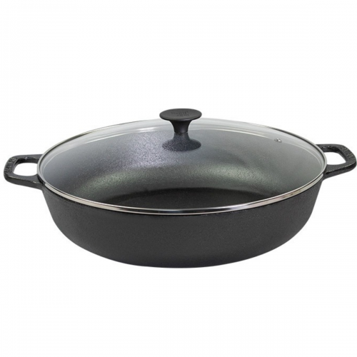 Paella Al�a de Ferro 30cm 4 Litros Santana Tampa de Vidro
