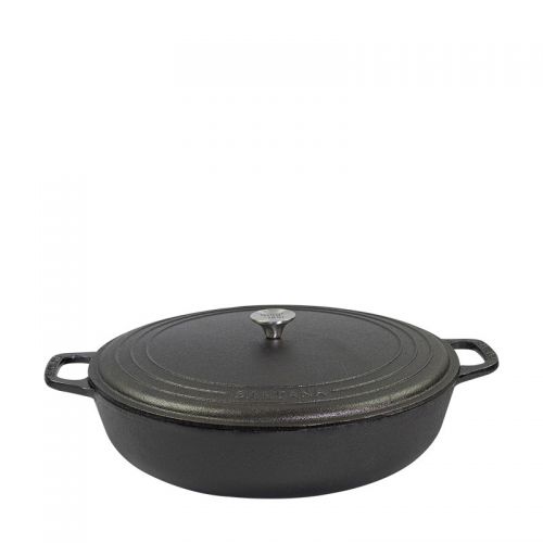 Paella Ferro Fundido 7,3 Litros Tampa Ferro Santana 36 Cm