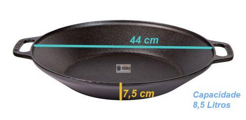 Tacho De Ferro Fundido 44Cm Grande Santana Tampa de Alumínio