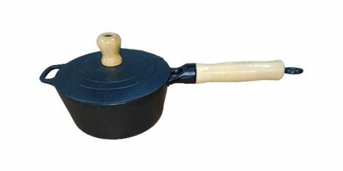Ca�arola cabo de madeira tampa de ferro 1,2 litros 16cm Lib