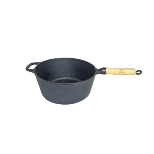 Caçarola cabo de madeira tampa de vidro 1,2 litros 16cm Lib