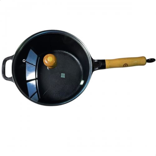 Caçarola cabo de madeira tampa de vidro 4,1 litros 24cm Lib