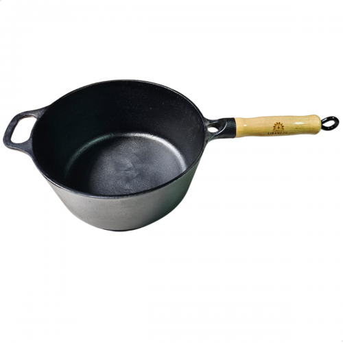 Caçarola cabo de madeira tampa de vidro 4,1 litros 24cm Lib