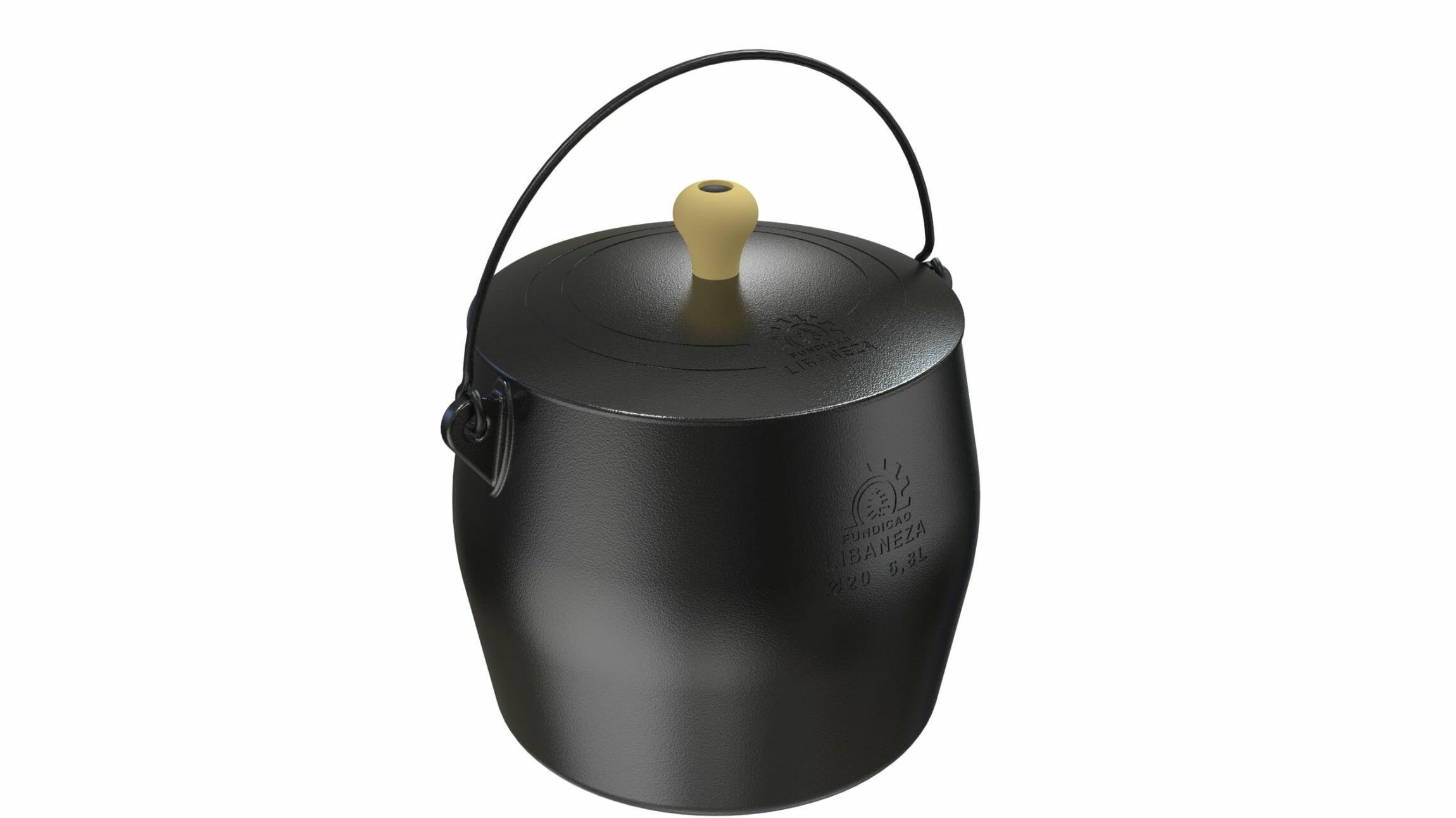 Caldeirão bojudo 6,8 litros 20 cm diametro Lib