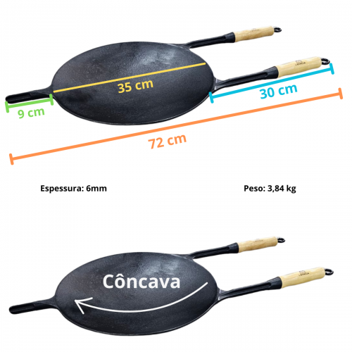 Chapa Disco COM CABOS 35 cm di�metro