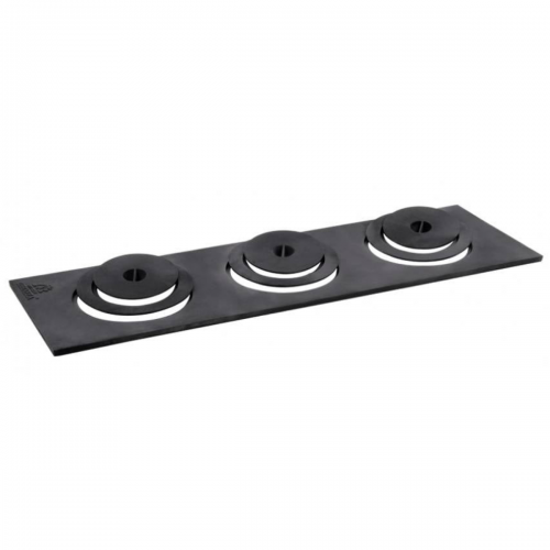 Chapa para fog�o 3 furos retangular Extra