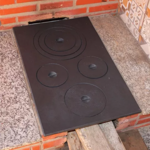 Chapa para fog�o 4 furos retangular tipo paran�