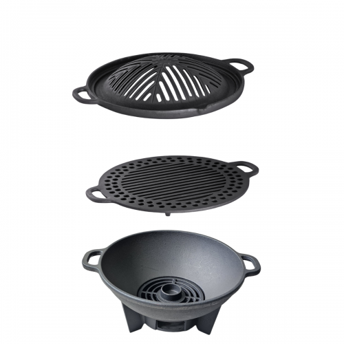 Churrasqueira Gengis Khan de Ferro 2 Grelhas 32 cm Libaneza