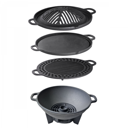 Churrasqueira Gengis Khan 4 pe�as  32 cm Completa