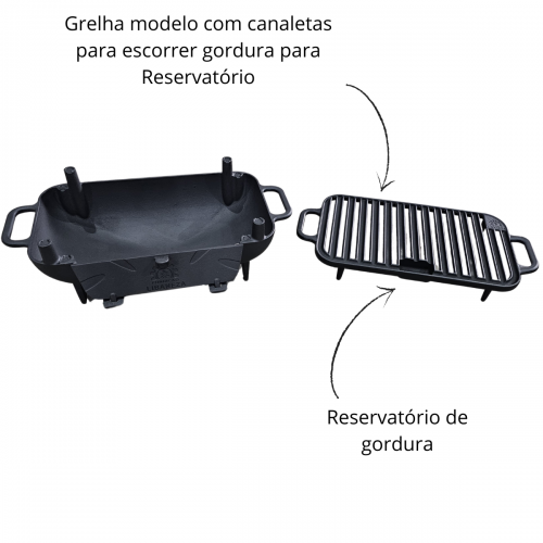 CHURRASQUEIRA STYLOS COM GRELHA ARGENTINA LIBANEZA