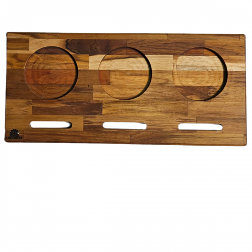 Conjunto 3 Panelinhas com Suporte de Madeira