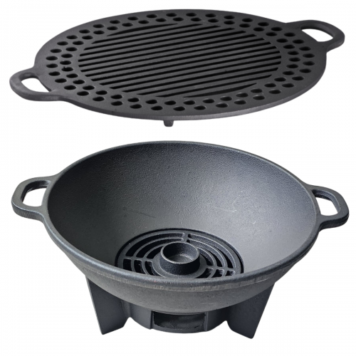Fogareiro com grelha reta 32 cm diametro