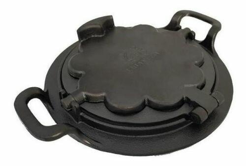 Forma Pra Fazer Waffle Al�a Ferro Fundido Fog�o A Lenha 24cm