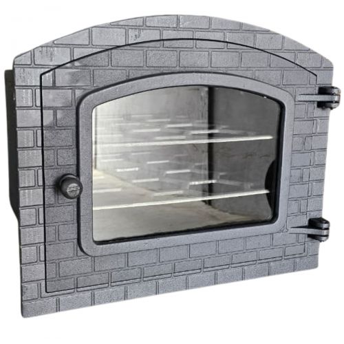 Forno de ferro fundido Colonial tampa de vidro Lib