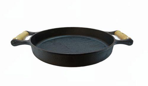 Frigideira Alças de Madeira 28cm Com Tampa Vidro Libaneza