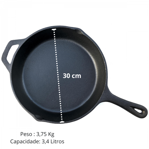 Frigideira cabo de ferro 30 cm Libaneza