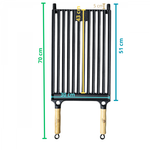 GRELHA PARRILLA ARGENTINA 50 X 30 CM Libaneza