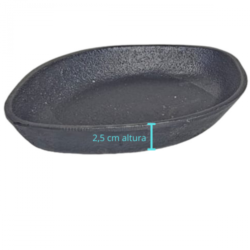Travessa Folha 20x13cm Ferro Fundido Libaneza