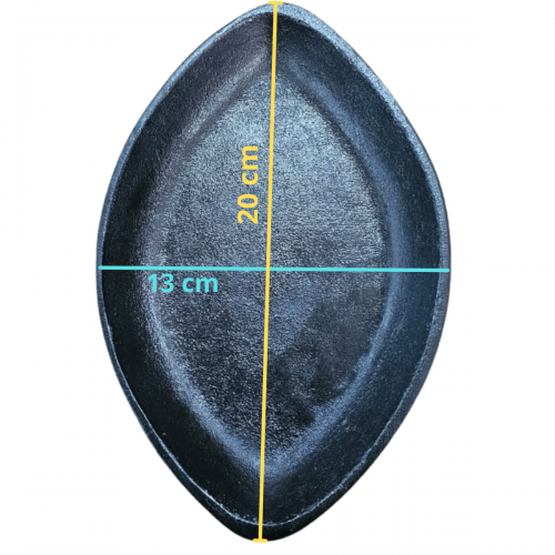Travessa Folha 20x13cm Ferro Fundido Libaneza