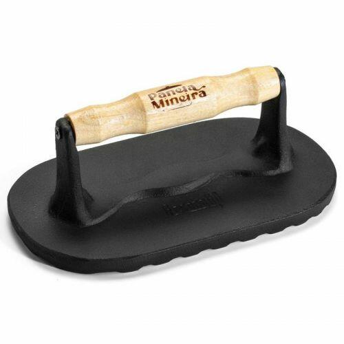 Prensador Retangular Al�a de Madeira 1,8 kg Panela Mineira
