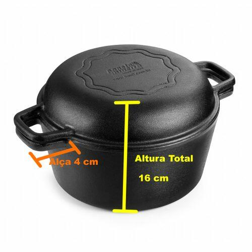 Conjunto Caçarola Frigideira Multiuso Defumação