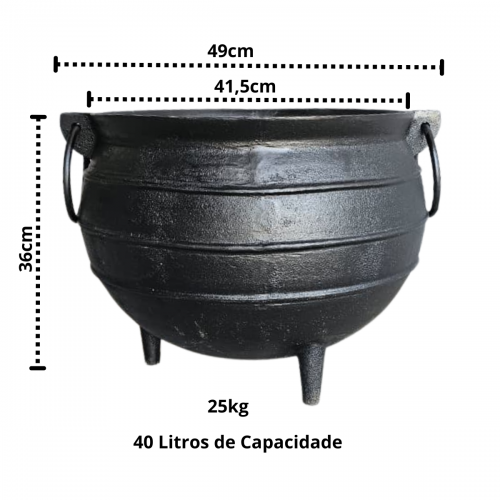 Panela Tradi��o Colonial 40 litros 41 cm di�metro