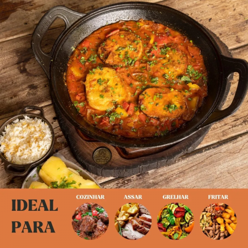 Panela Risoto com tampa de vidro 5 litros