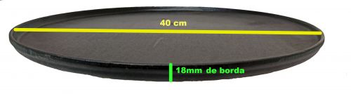 FORMA DE PIZZA DE FERRO 40 CM DIAMETRO