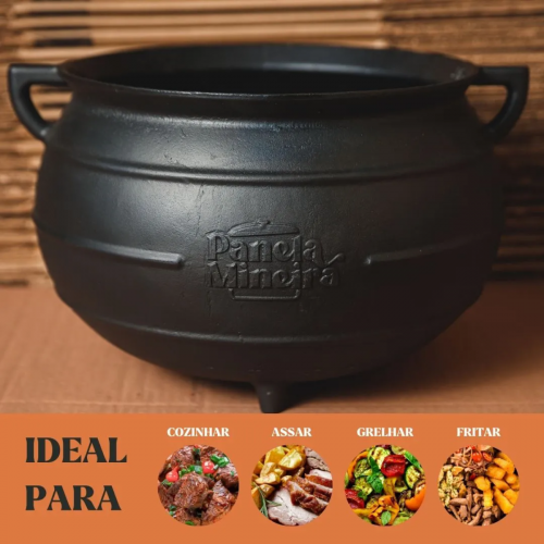 Panela Tradição Colonial 12 litros 26 cm diâmetro