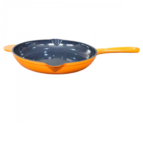 Frigideira de Ferro Esmaltada 27 cm Laranja LWG