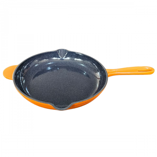 Frigideira de Ferro Esmaltada 27 cm Laranja LWG