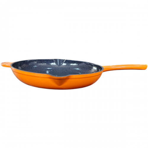 Frigideira de Ferro Esmaltada 27 cm Laranja LWG