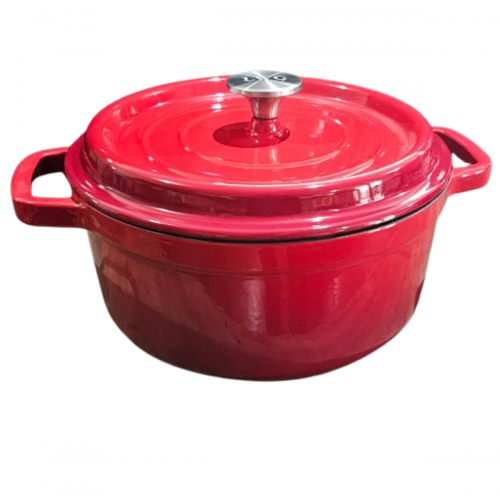 CA�AROLA DE FERRO ESMALTADA VERMELHA 22cm 3,3 Litros LWG