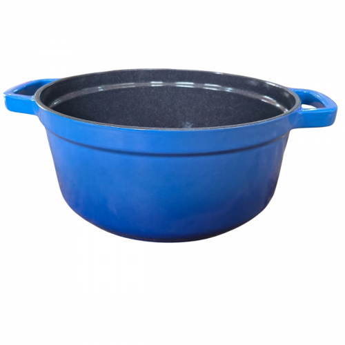 CAÇAROLA DE FERRO ESMALTADA AZUL 20cm 2,4 Litros LWG