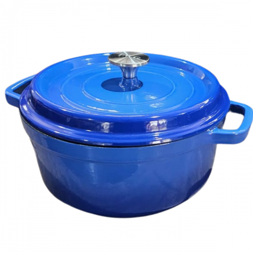 CAÇAROLA DE FERRO ESMALTADA AZUL 20cm 2,4 Litros LWG
