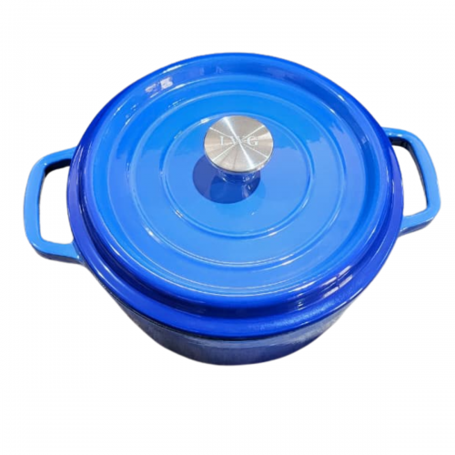 CAÇAROLA DE FERRO ESMALTADA AZUL 20cm 2,4 Litros LWG