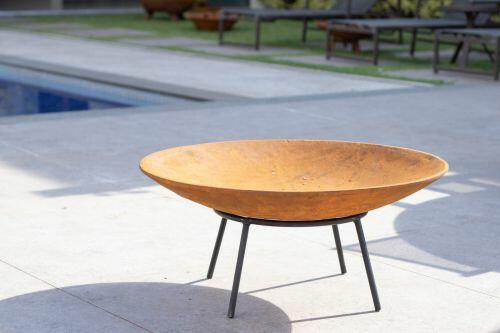 Lareira de ferro fundido 100 cm Envelhecida