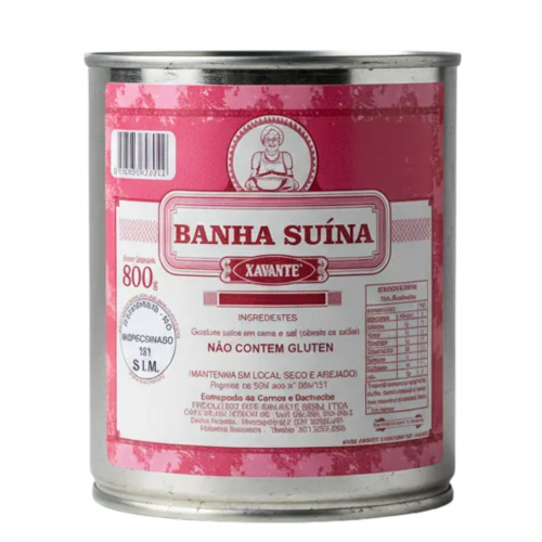 Banha Suina Xavante 800 grs