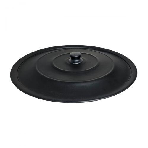Tampa de Alum�nio Pintada 44 cm di�metro Preto Fosco