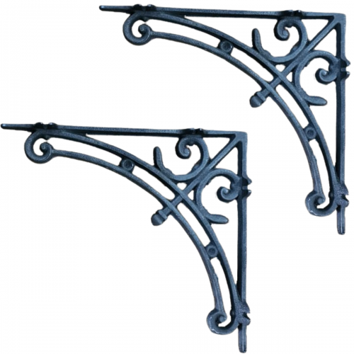 Par de Cantoneiras Suporte M�o Francesa Ferro 39x37cm 2un