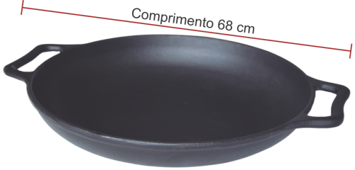 Frigideira Paella alça de ferro 60 cm diâmetro Paella Lib