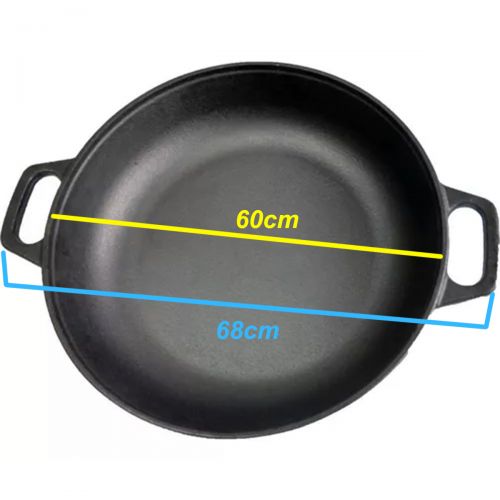Frigideira Paella alça de ferro 60 cm diâmetro Paella Lib
