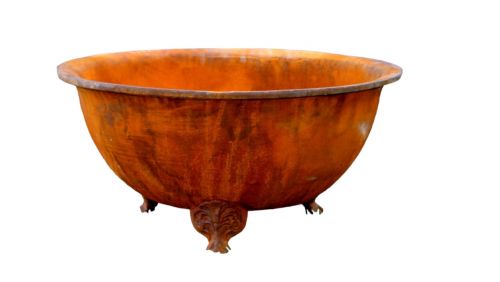 Lareira Bacia de ferro fundido 84 cm Envelhecida