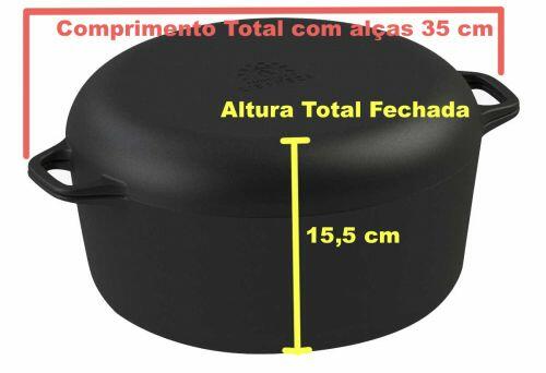 Conjunto Caçarola Frigideira Multiuso Lib 26cm - forno holandes