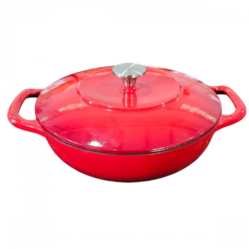 Panela Sopa DE FERRO ESMALTADA Vermelha 26cm 2,5 Litros