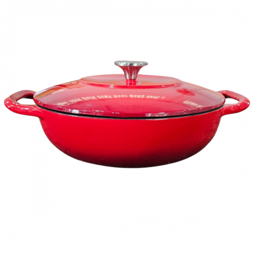 Panela Sopa DE FERRO ESMALTADA Vermelha 26cm 2,5 Litros
